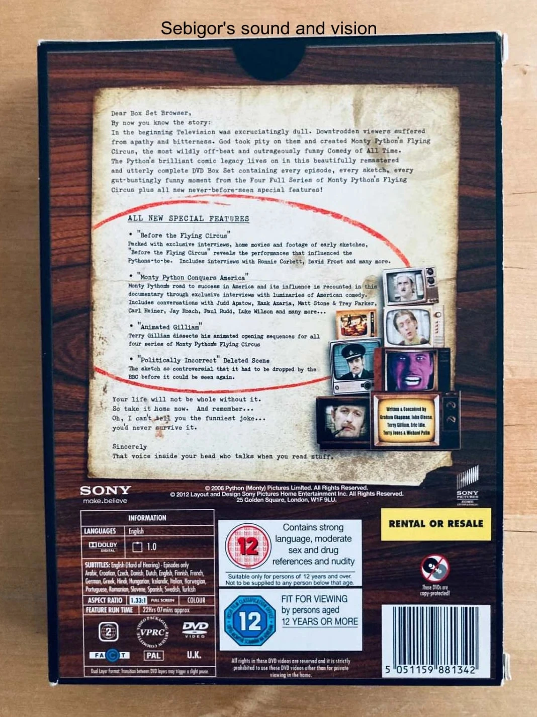 Coffret 8 DVD Monty Python complete boxset. – photo 2